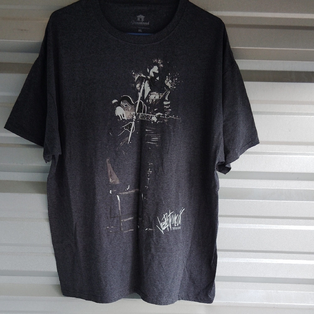 Charcoal Graphic T-Shirt Sz:XL Elvis Classic Rendition